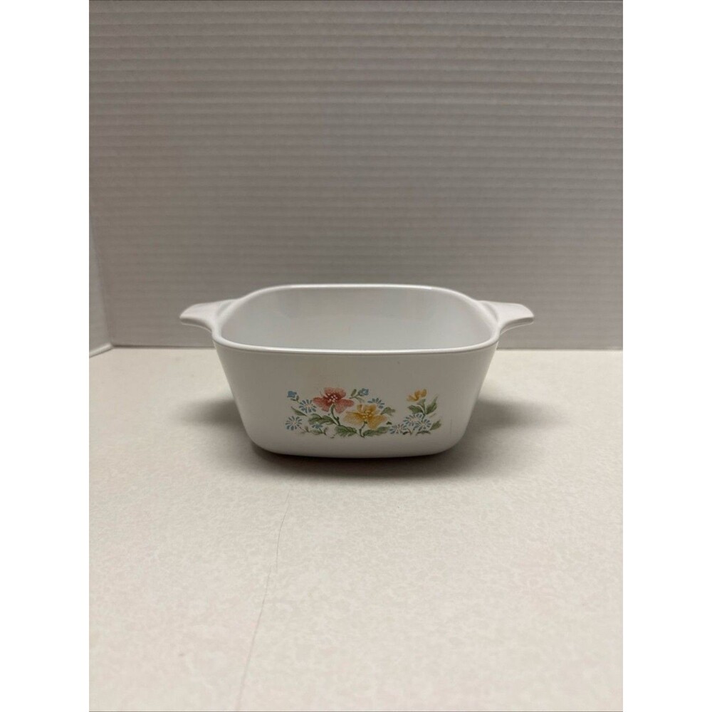 Corning Ware Wild Flower Pattern P-43-B Petite Casserole Dish Petite No Lid Rare
